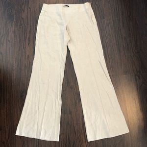Elie Tahari linen blend straight leg pants size 4